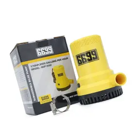Bgp-2000 6699 Submersible Boat Bilge Pump 12v 2000gph High Flow Non-automatic Electric Bilg