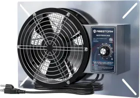 Ip-55 Abestorm 751105540600 540cfm Crawlspace Ventilation Fans Grade Basements Vent Black