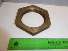 Npn1 Acheson Bronze Stuffing Box Nut 3-1/2 Inch Npt. Vintage 1950s. Made In Usa Qty Of 1. New