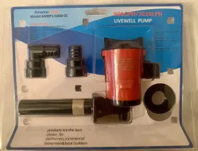 Ambp1-g800-05 Amarine Made 12v 800 Gph Livewell Live Well Pump Boat Tank Aerator Bilge