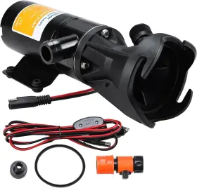 Ammp1-120-02 Amarine Made Rv Macerator Pump 12v 12.0 Gpm Waste Water Pressure Black