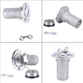 Cd636002-4 Amarine Made 2inch Boat Deck Fill Stainless Steel Filler Cap With Key Waste