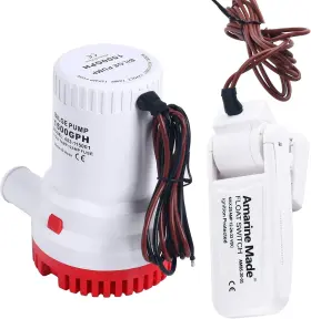 Yi-0378 Amarine Made 1500gph 12v Boat Marine Plumbing Electric Bilge Pumps With White Float Switch 29mm