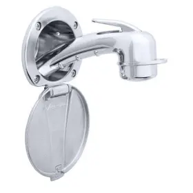 137-0040-cw Ambassador Marine Recessed Shower Small Sprayer 316 Ss Lid