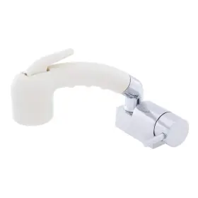 134-1736-cw Ambassador Marine Aidack Pullout Tap Cold Only White Sprayer 6ft Ss Hose Chrome/white 1341736cw