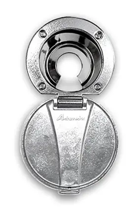 136-0015-cp Ambassador Marine Recessed Cup And Lid Set Stainless Steel / Plastic Chrome