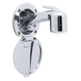 136-0017-cw-r Ambassador Marine Recessed Shower Cup/lid Chrome Sprayer 10ft Hose