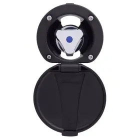 136-0209-ck Ambassador Marine Trinidad Recessed Control Valve Cold Only Black Cup/lid Chrome Handle 1360209ck