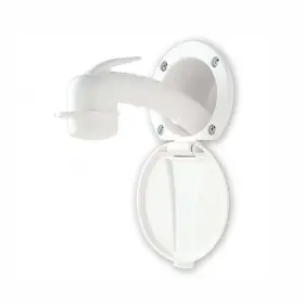 137-0000-wh Ambassador Marine Recessed Shower With Lid Cup Sprayer 6ft