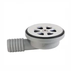 S00-0003-bp-r Ambassador Marine 2 Inch 95 Low Profile Elbow Floor Drain 1 Barb