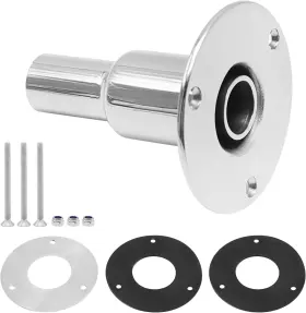 Fgedy574 Anxingo 316 Stainless Steel Thru Hull/exhaust Fitting 24mm Tube Pipe Socket Hardware