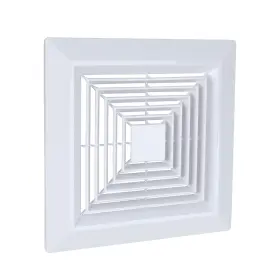 12x12-in Aoqivis 12x12 In Bathroom Exhaust Fan Cover With Springs - White