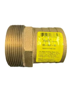65-007-55 Apollo Valves 65-007-65 2 Inch Pipe To Hose Bronze Adapter