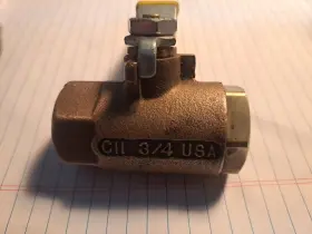 7010410 Apollo Valves Ball Valve Bronze 3/4 Inch Ips Pipe 37 Marine Boat Plumbing Hardware