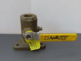 78-115-01f Apollo Valves #78-115-01f 3/4 Inch Port Bronze Marine Thru Hull Sea Flange Ball Valve