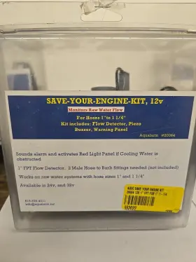 Aqa-20064 Aqua Alarm 20064 Save Your Engine Kit 1 Inch And 1-1/4 Hose 12 Volt