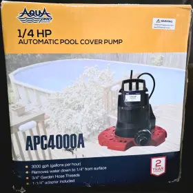 Apc4000a Aqua Pro 1/4hp Automatic Pool Pump 3000gph
