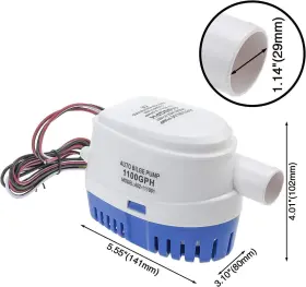Ca-0275 Ark Auto Parts 12v 1100gph Automatic Submersible Boat Bilge Water Pump With Float Switch