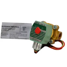 8210g002 Asco Red Hat Boat 2-way Solenoid Valve 1/2 Inch Brass