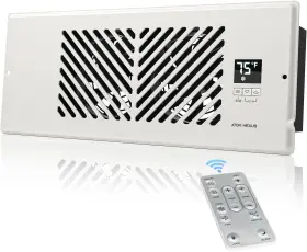 Z412-w Atom Nexus Register Booster Fan Duct Opening Cutout 10-speed 4 X 12 In White