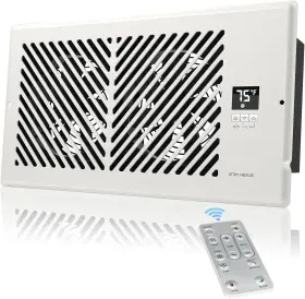 Z612-w Atom Nexus Airblaze Z6 Register Booster Fan Fits 6 Inch X12 X 12 White