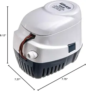4505-7 Attwood 014679296855 Sahara S500 Automatic Bilge Pump 12-volt 1.5-amp Draw 29-inch