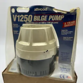 4212-7 Attwood 022697421241 V1250 Bilge Pump 1250 Gallon Per Hour Compact - New
