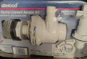 23-56404 Attwood Recirq Livewell A500 Aerator Kit Pump Boat Baitwell 4252