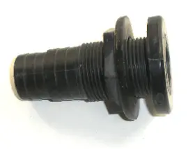 3874a3 Attwood Bilge Thru Hull Connector Fitting 1-1/8 Inch Black
