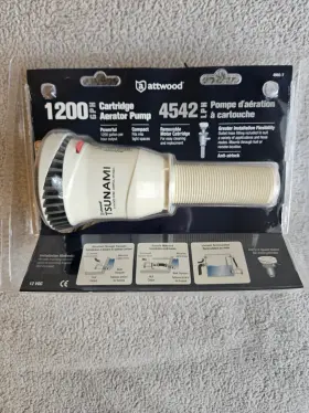 4542 Attwood Tsunami 1200 Gph Cartridge Aerator Pump New