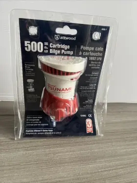 4606-7 Attwood 500 Gph Tsunami Cartridge Bilge Pump - 12v