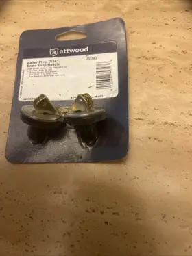 7534a3 Attwood 7532a3 7/16 Inch Snap Handle Brass Bailer Plug Live Well Pk Of 2