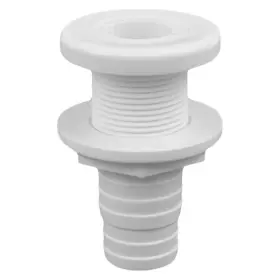 3874-1 Attwood Marine - 1-3/8 Inch Hole Polypropylene White Thru-hull Fitting For 1-1/8