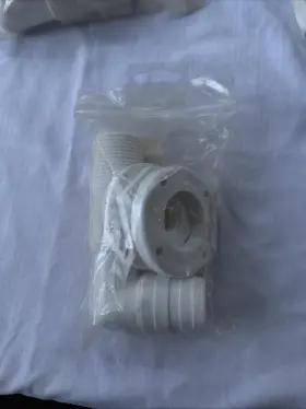 38791 Attwood Marine 38781 White Plastic 90 Degree Thru-hull Connector - 1-1/8 Inch #38791