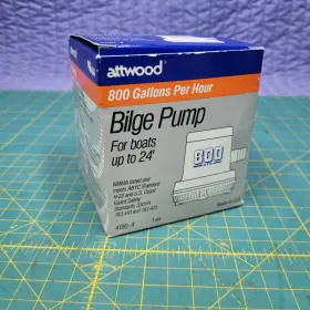 4180-4 Attwood Marine Nos Bilge Pump King 800 12v - Gph #