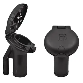 99dfpvab1s Attwood Marine Deck Fill For Pressure Relief Systems Angled Body And Scalloped Black Plastic Cap