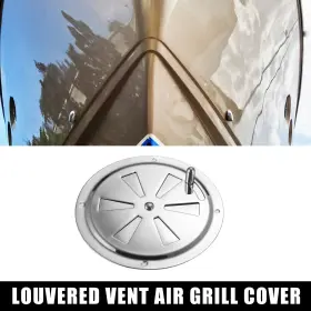 Automall Tech 766549799446 Marine Butterfly Knob Louver Vent Cover Opening Closing Ventilation Plate 4.92 Inch