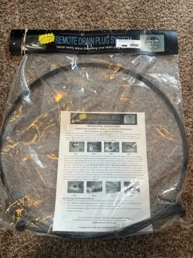 1286-rdps Bass Boat Solutions New Flow-rite 10ft Remote Haul Drain Plug System #1286
