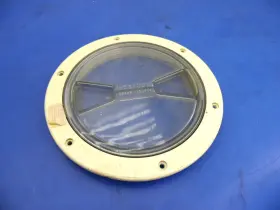4466-1 Beckson 8 Inch Boat Hatch Marine Access Round Inspection Deck Plate With Clear Lid