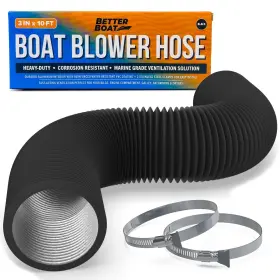 Better Boat 850056643726 Blower Hose 3 Inch Marine Exhaust 10ft Bilge Engine Compartment Head