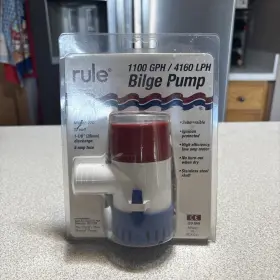 Bilge Pump 161126360523 Rule 1100 Gph Heavy Duty Equipment 4160 Lph 12 Volt Model 27d New Bilge Pump 161126360523 Rule 1100 Gph Heavy Duty Equipment 4160 Lph 12 Volt Model 27d New