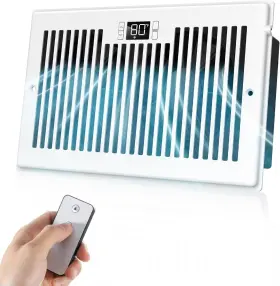 Hzd-610-w Biowind Quiet Register Booster Fan Smart Vent Fits 6 Inch X 10 White