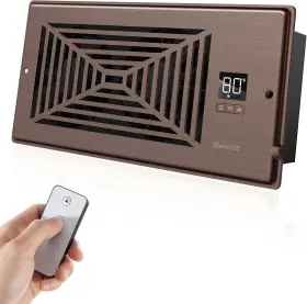 Hzd-92f-bz Biowind Quiet Register Booster Fan Smart Vent Fits 4 Inch X 10 Bronze