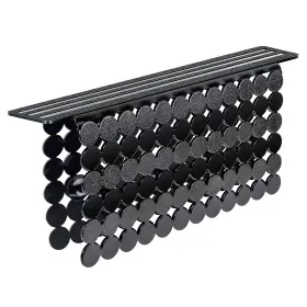 220002 Bligli Plastic Sink Saddle Divider Mat With Strong 1 Pack Black