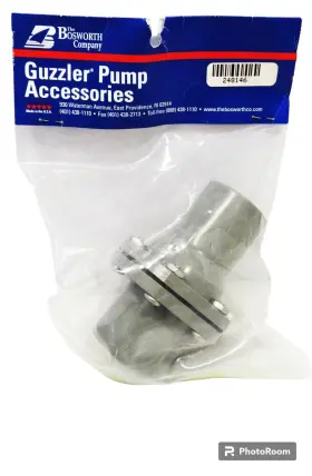 248146 Bosworth Guzzler G#75-12 1-1/2 Inch Smooth Check Valve New Retail Pkg