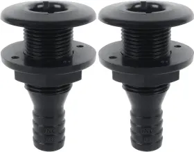 Psk-017 Brand Orlang Thru Hull Fittings For Boats Abs Plastic Through Fitting 3/4 Black