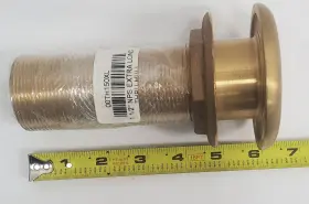 00th150xl Buck Algonquin Extra Long Bronze T-hull 1-1/2 Inch Nps Thread Size