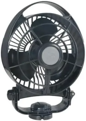 54152 Caframo Bora 748 12v 3-speed 6 Marine Fan - Black Boating Equipment