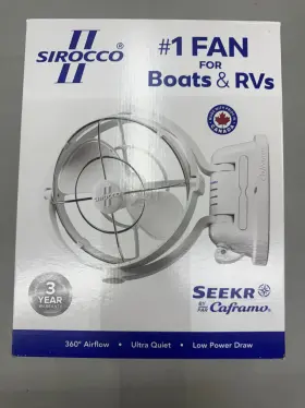 7010pk17w Caframo Limited Sirocco Ii Fan By 12v/24v White