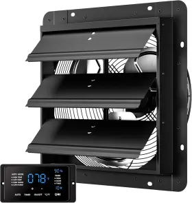 Fs-ec14 Cammoo 14 Inch Ec Motor Shutter Exhaust Fan 6 Large Touchscreen Black